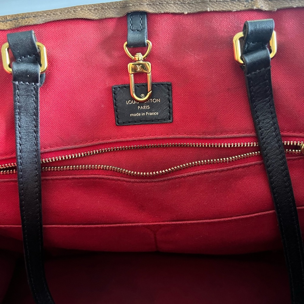 Louis Vuitton large Dark Brown Monogram Tote - Picture 9 of 16